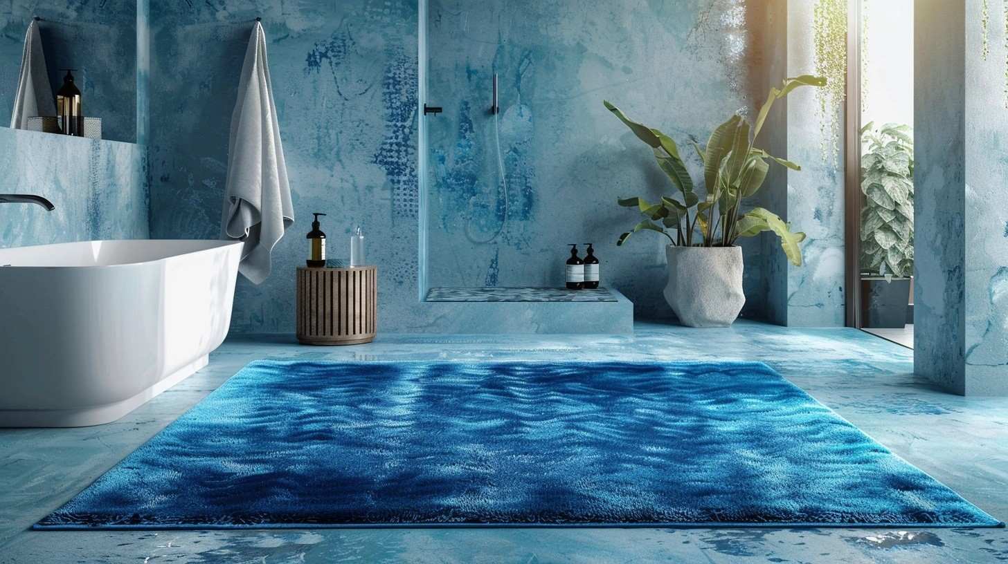 Blue Bathroom Rug Ideas