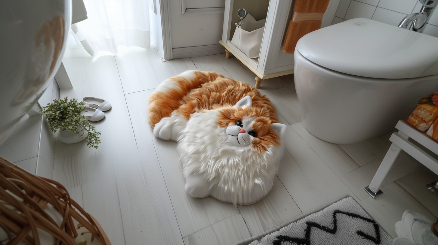 _judochop_A_bathroom_rug_shaped_like_a_cat_with_detailed_fur__f716bcd8-3ab4-43d9-ac08-b1d067af1dc7_1