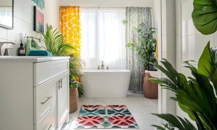 50 Clever Ways to Add Color to a White Bathroom