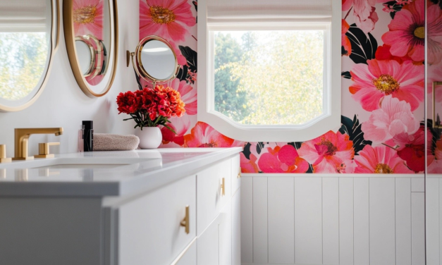 38 Bold Wallpaper Ideas to Make Your Bathroom Pop